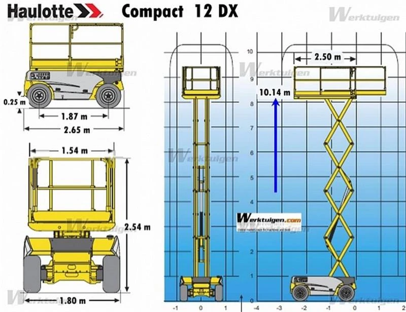 Автовишка Друга марка Haulotte  Compact 12DX 4х4, снимка 15 - Индустриална техника - 18874360