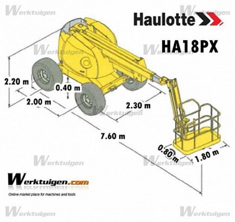 Автовишка Друга марка Haulotte HA 18PX 4x4x4, снимка 15 - Индустриална техника - 21890097