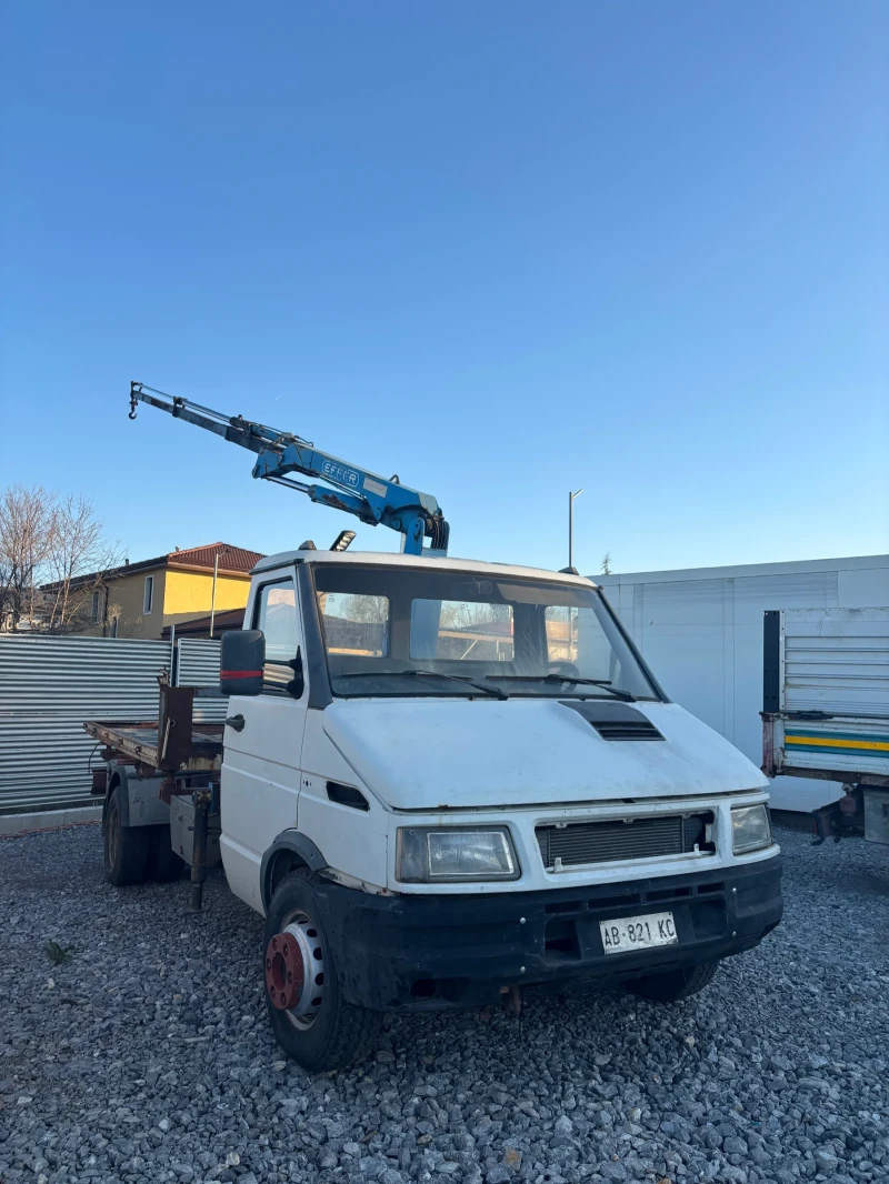 Iveco Daily самосвал кран, снимка 1 - Бусове и автобуси - 49568684