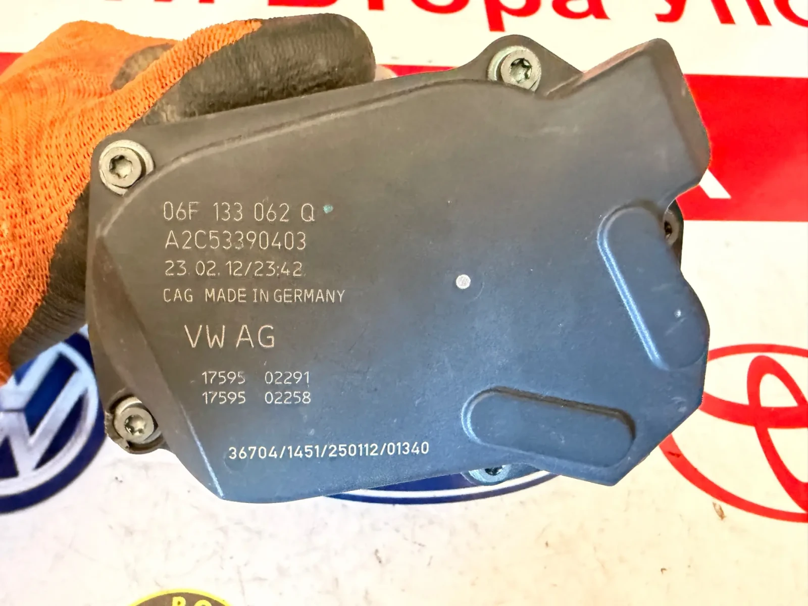 06F133062Q Дроселова клапа VW AUDI 1.8TFSI 06F 133 062 Q A2C53390403, снимка 2 - Части - 54441250
