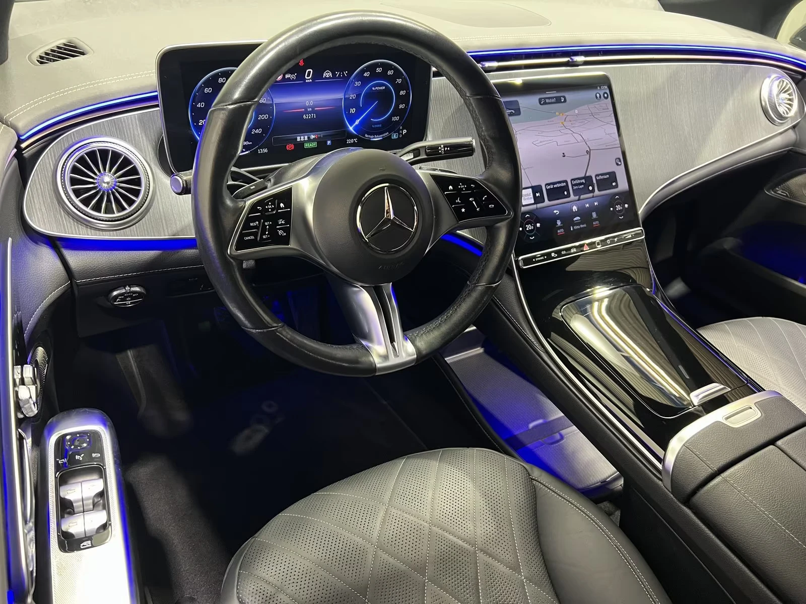 Mercedes-Benz EQE 350+ /AMG/306HP/NIGHT/PREMIUM/360/СЕРТИФ. БАТ/264h, снимка 9 - Автомобили и джипове - 54997348