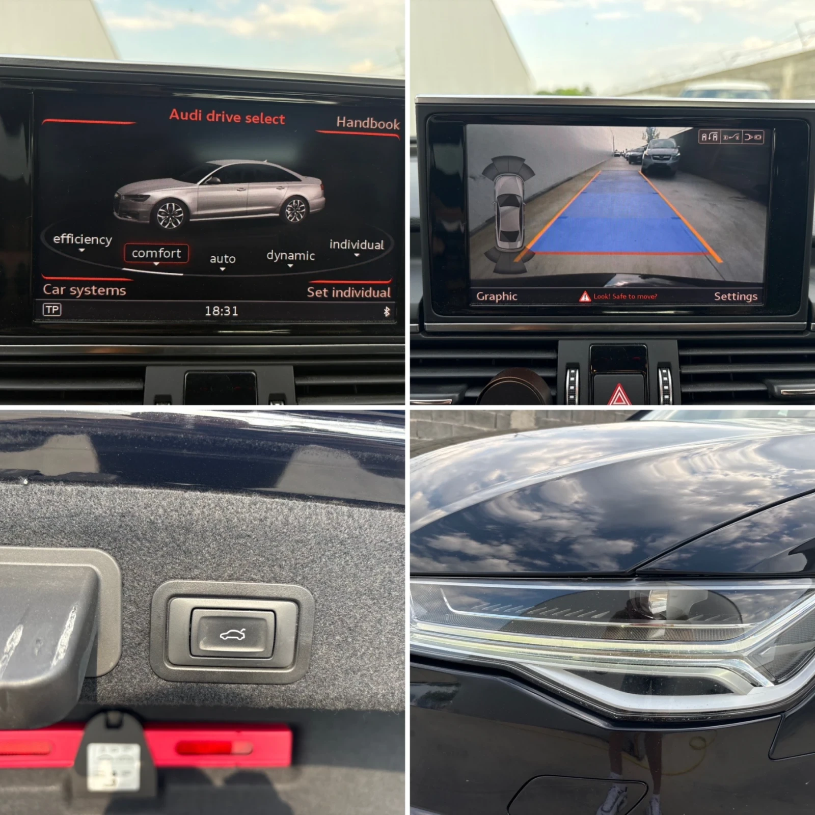 Audi A6 3.0 TDI 272 S Line Matrix Full service EURO6B, снимка 13 - Автомобили и джипове - 54797211