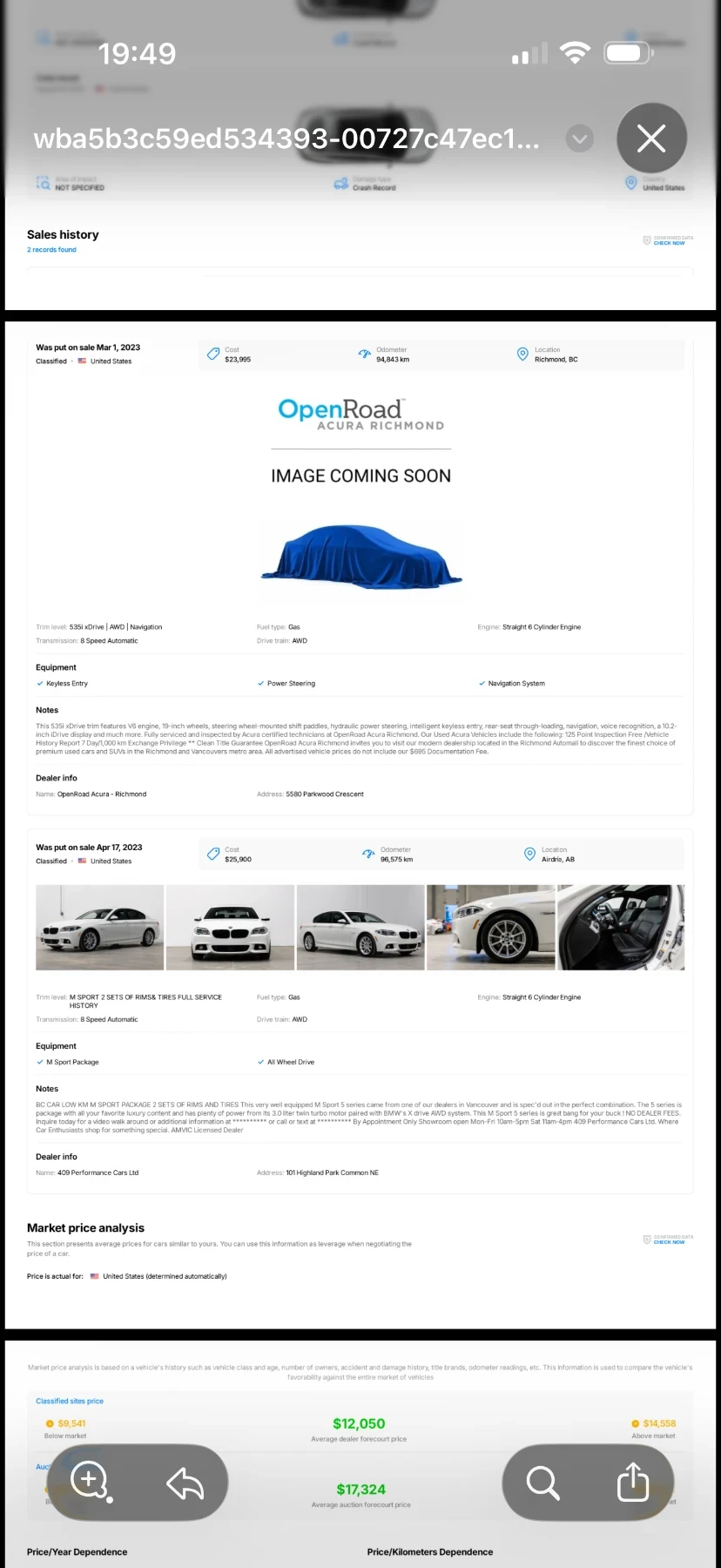 BMW 535 BMW 535I Xdrive Sport pack , снимка 11 - Автомобили и джипове - 55666960