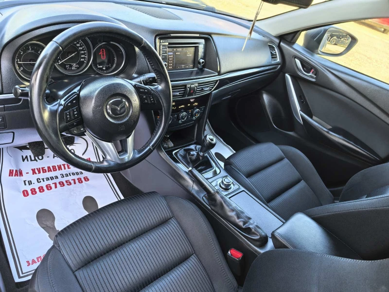 Mazda 6 2, 2-150к.с-6скор.НАВИ, LED, FACELiFT, EBPO 5B, снимка 9 - Автомобили и джипове - 52631259