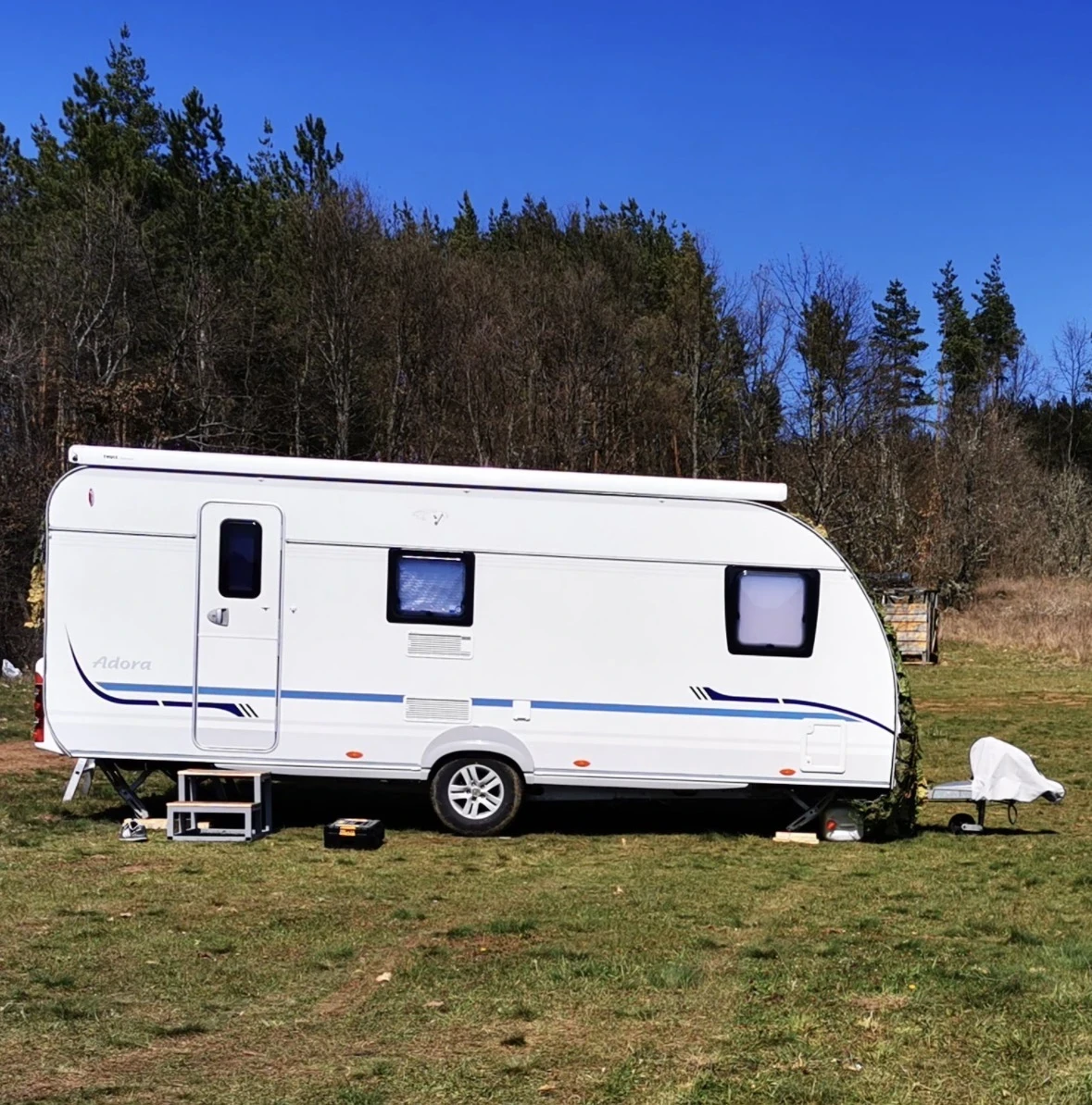 Каравана Adria 563 TK/форселт/тента 