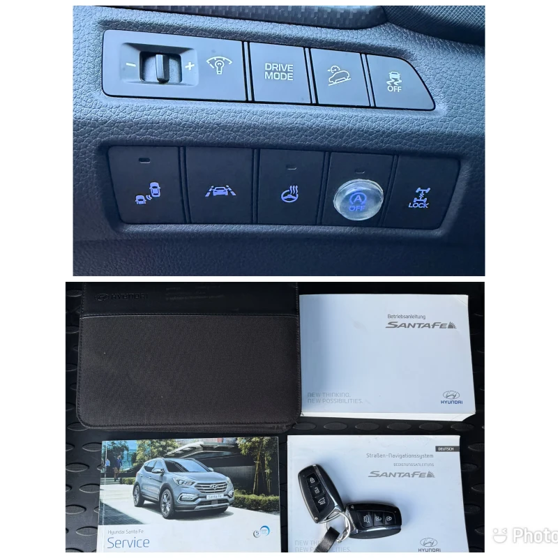 Hyundai Santa fe 2, 2 CRDI 4WD VERTEX Внос Швейцария, снимка 17 - Автомобили и джипове - 53166808