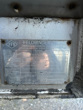 Полуремарке Feldbinder цистерна, снимка 8 - Ремаркета - 45434497