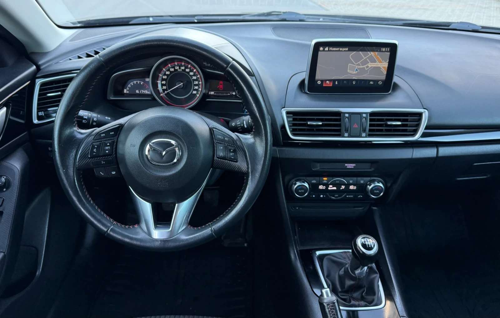 Mazda 3 1.5i/101kc/6ck/Климатроник/Навигация/* Challenge* , снимка 10 - Автомобили и джипове - 55159751