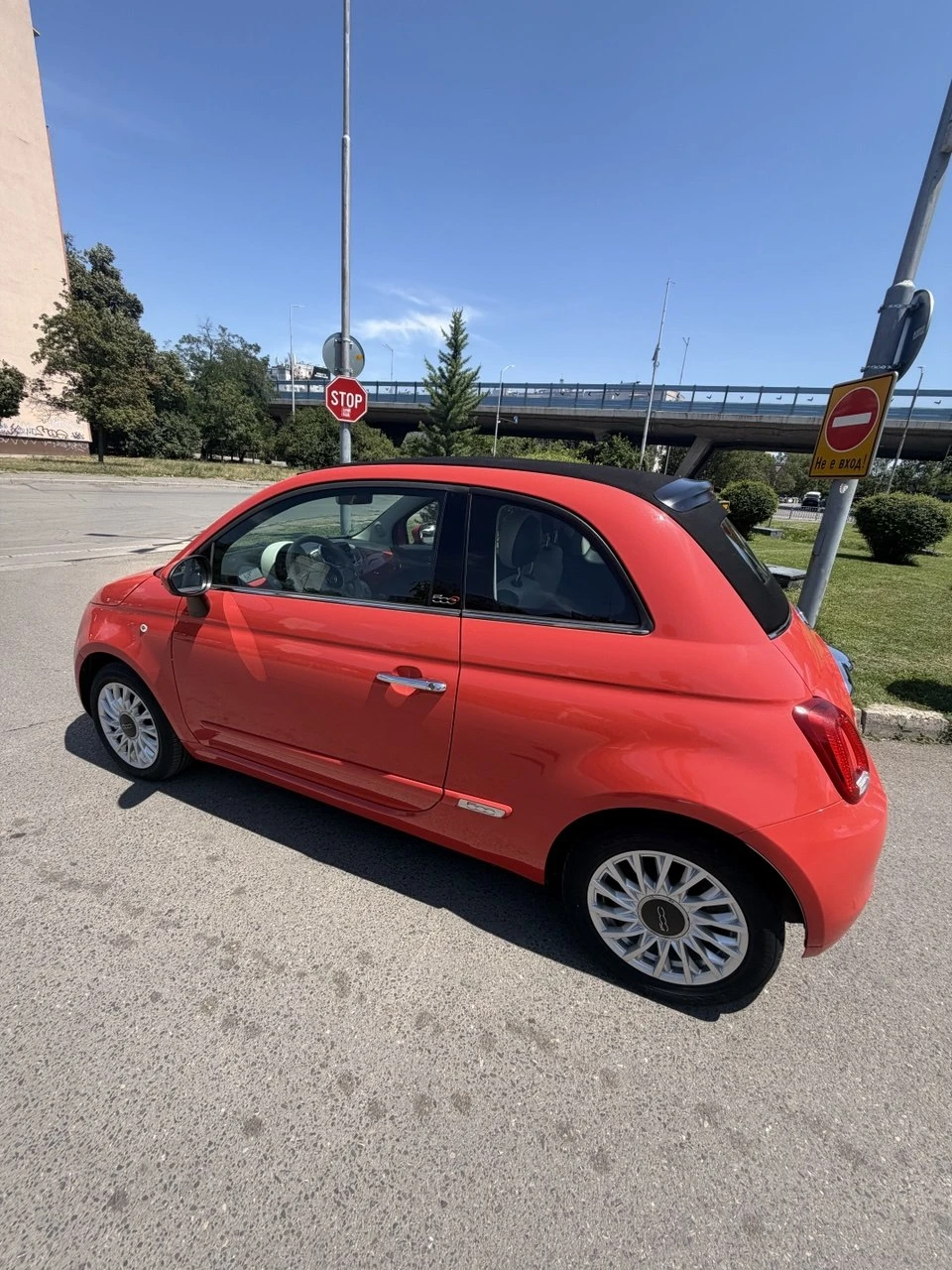 Fiat 500 C 1.2 Cabrio Бартер, снимка 6 - Автомобили и джипове - 55378467