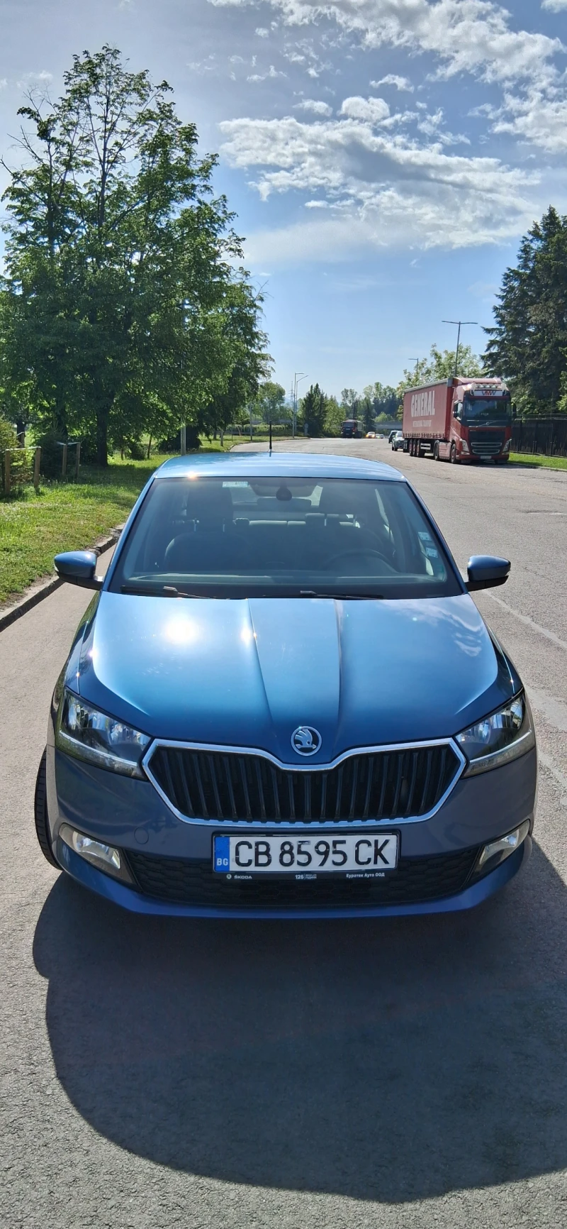 Skoda Fabia Амбишън 1, 0 TSI, 22 000км,  2021  в гаранция , снимка 2 - Автомобили и джипове - 52637886