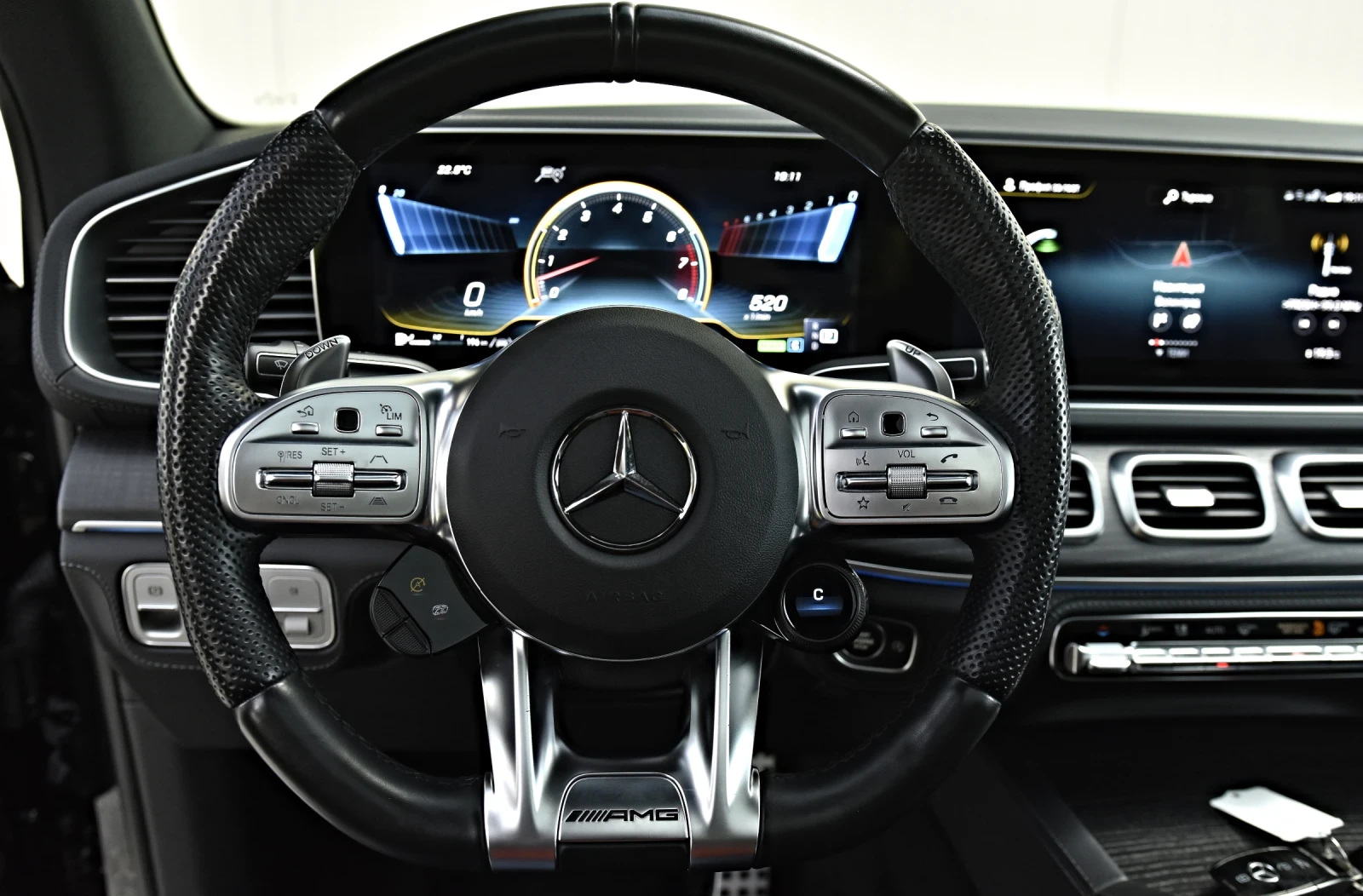 Mercedes-Benz GLE 53 4MATIC COUPE 4M 22AMG Optik 360 4DBURMESTER PANO FULL, снимка 11 - Автомобили и джипове - 54758073