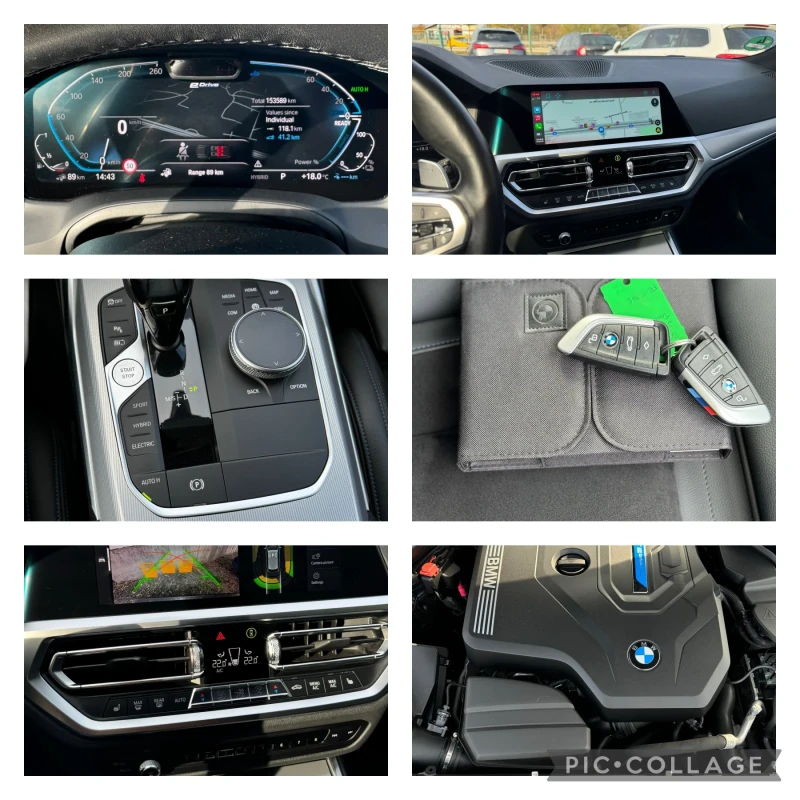 BMW 330 e xDrive Plug-in Hibrid M-SPORT LASER ГАРАНЦИЯ, снимка 14 - Автомобили и джипове - 47765665