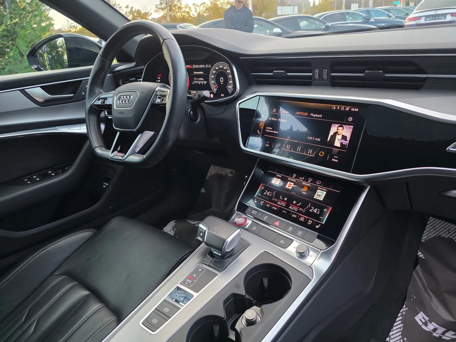 Audi S6 QUATTRO MEGA FULL BLACK LINE  100% | Mobile.bg   14
