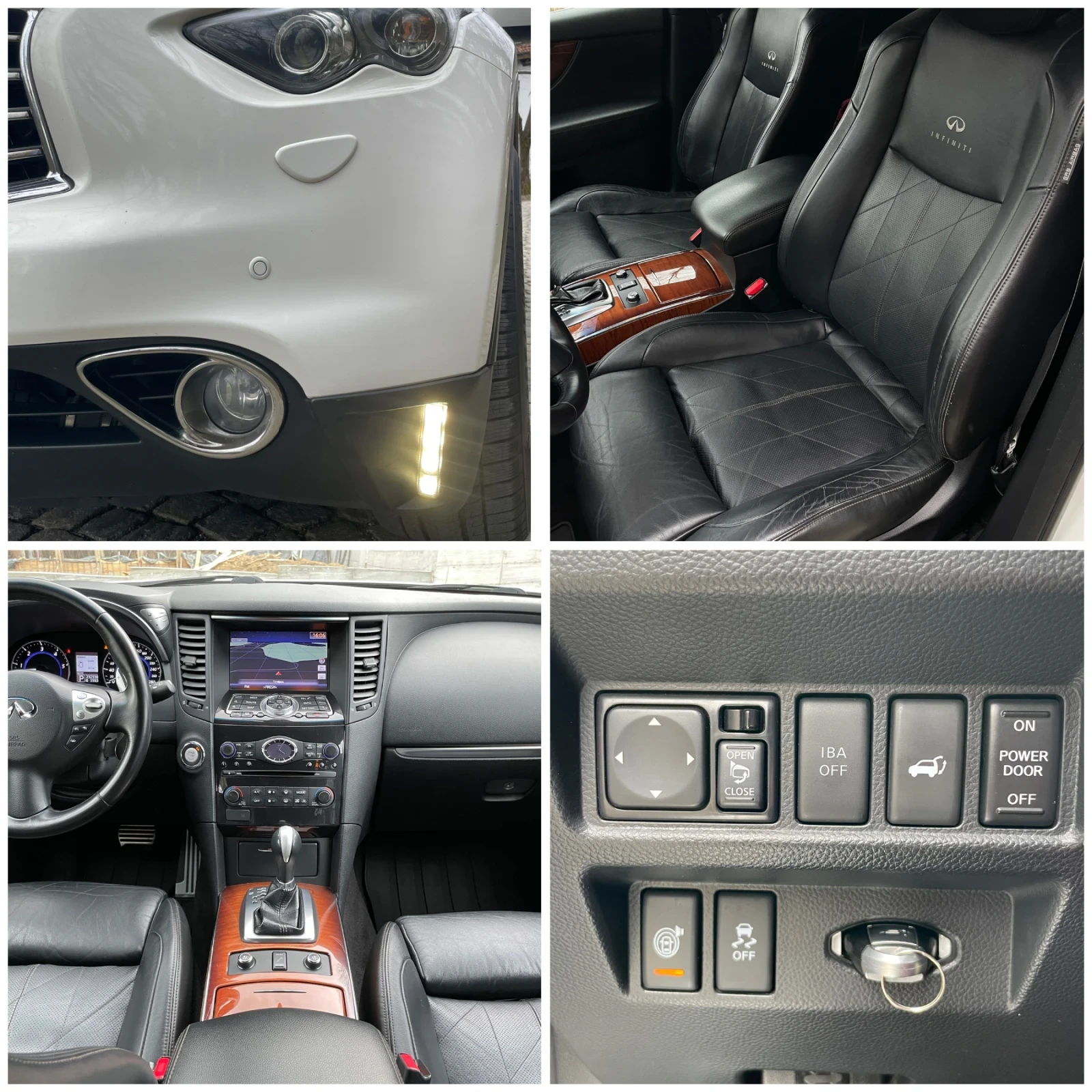 Infiniti QX70 3.0ds fx30s 360* distr* led* obduh, снимка 14 - Автомобили и джипове - 53928952