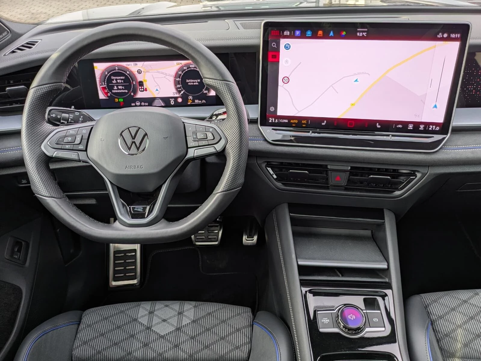 VW Tayron 2.0TDI 4M RLine IQMATRI 360 MASSAGE HlK PANO 7мест, снимка 10 - Автомобили и джипове - 55445973