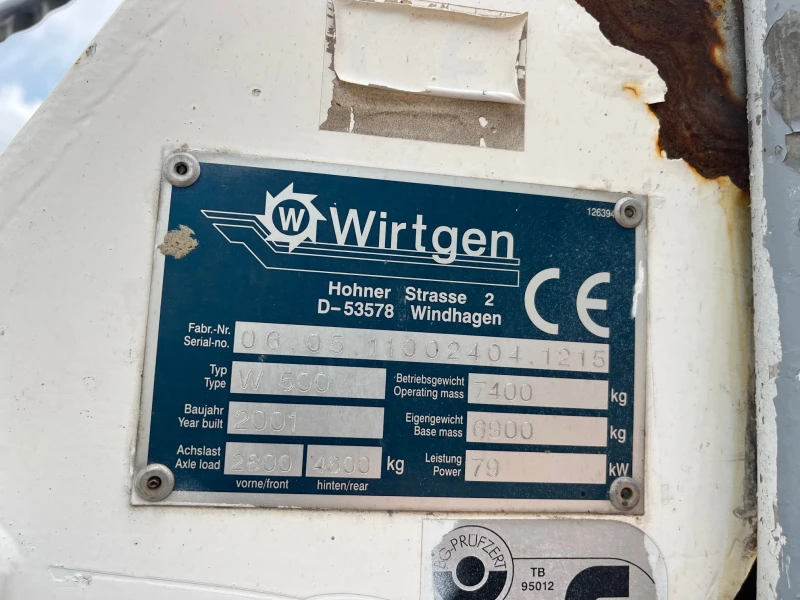 Машини за асфалт Друга Виртген W 500, снимка 9 - Индустриална техника - 51848677