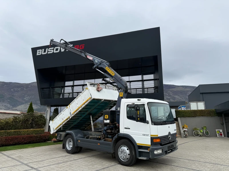 Mercedes-Benz Atego 1217 Самосвал с кран 4тонен 