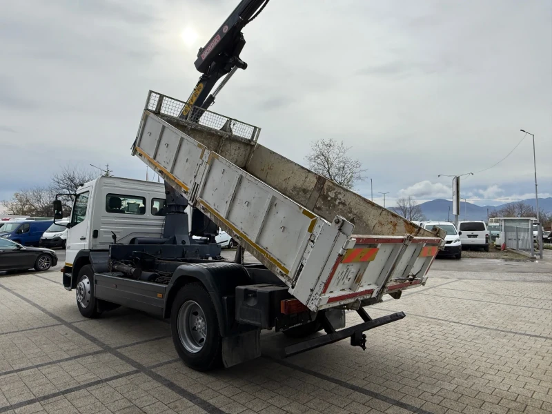 Mercedes-Benz Atego 1217 Самосвал с кран 4тонен , снимка 7 - Камиони - 52474452