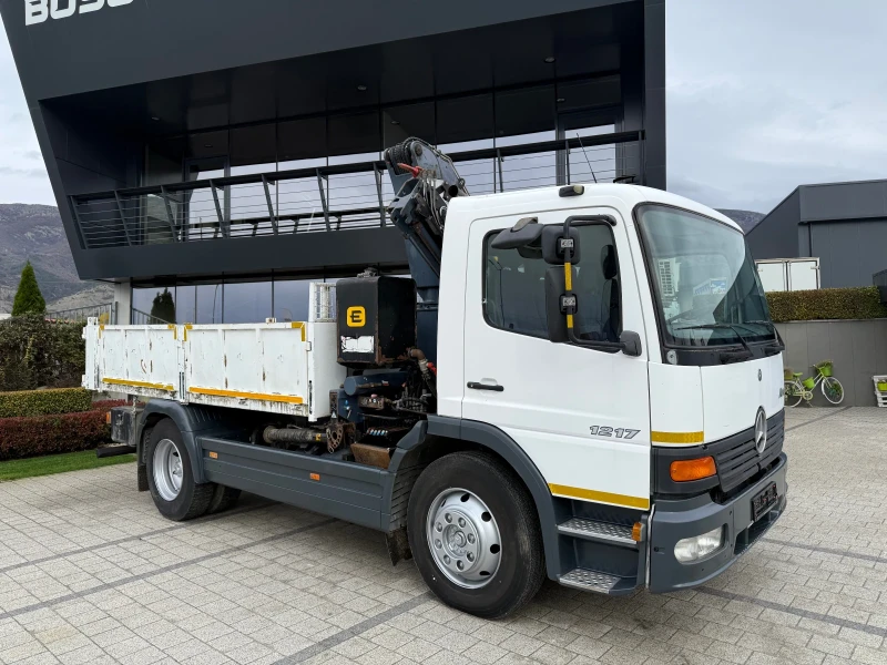 Mercedes-Benz Atego 1217 Самосвал с кран 4тонен , снимка 14 - Камиони - 52474452