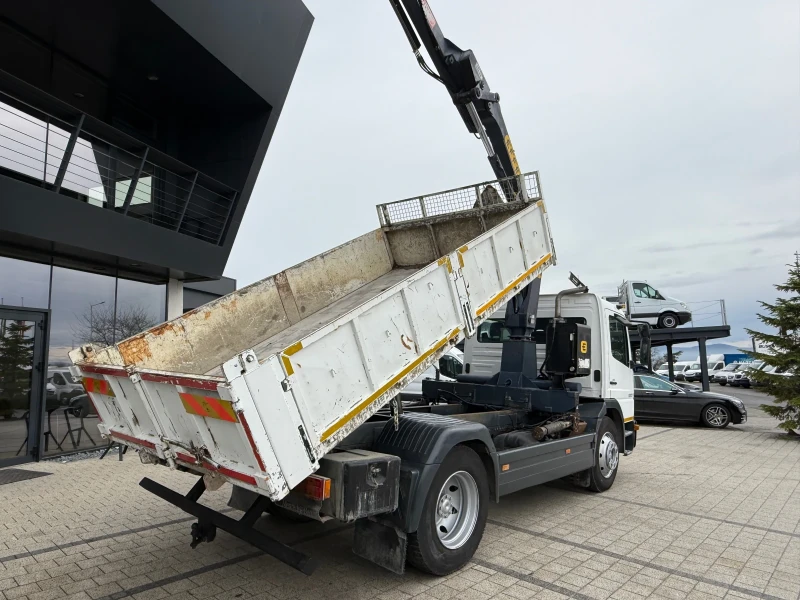 Mercedes-Benz Atego 1217 Самосвал с кран 4тонен , снимка 8 - Камиони - 52474452