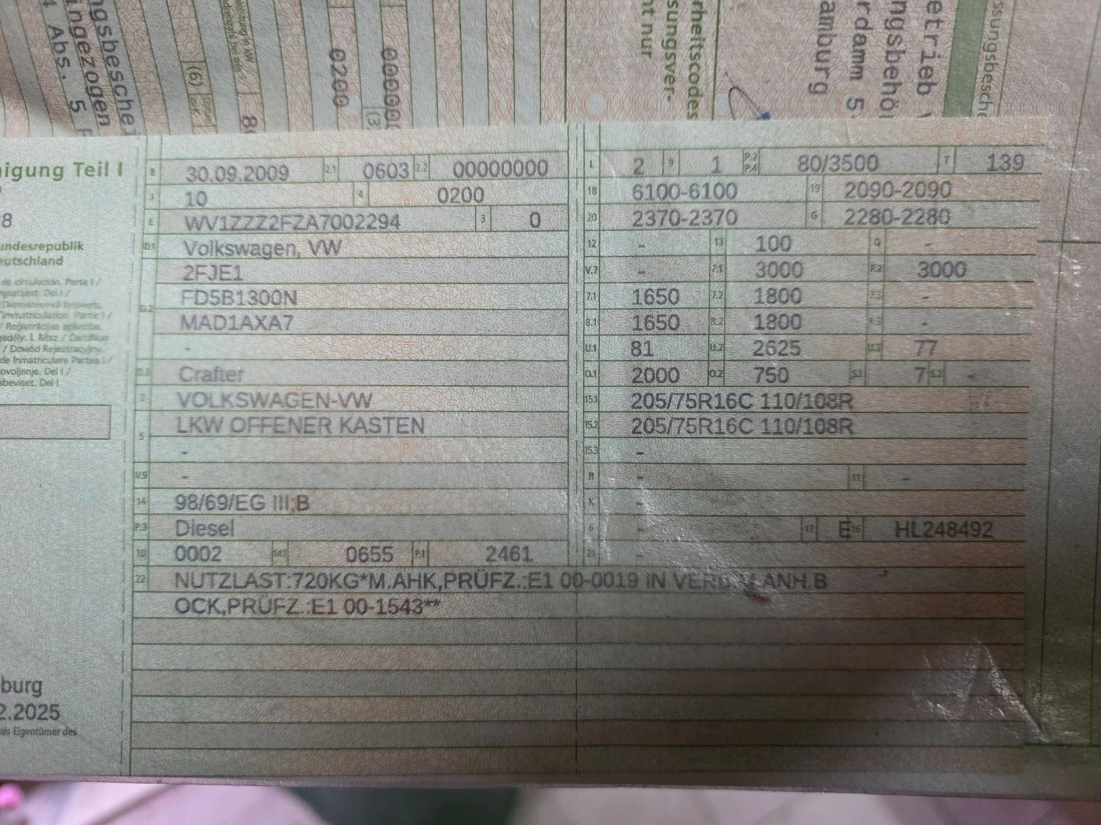 VW Crafter 2.5 TDI - изображение 8