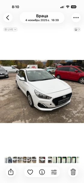 Hyundai I30 1.4i ГАЗ заводска 100кс. - 9700 € / 18971.55 лв. - 89744580 2