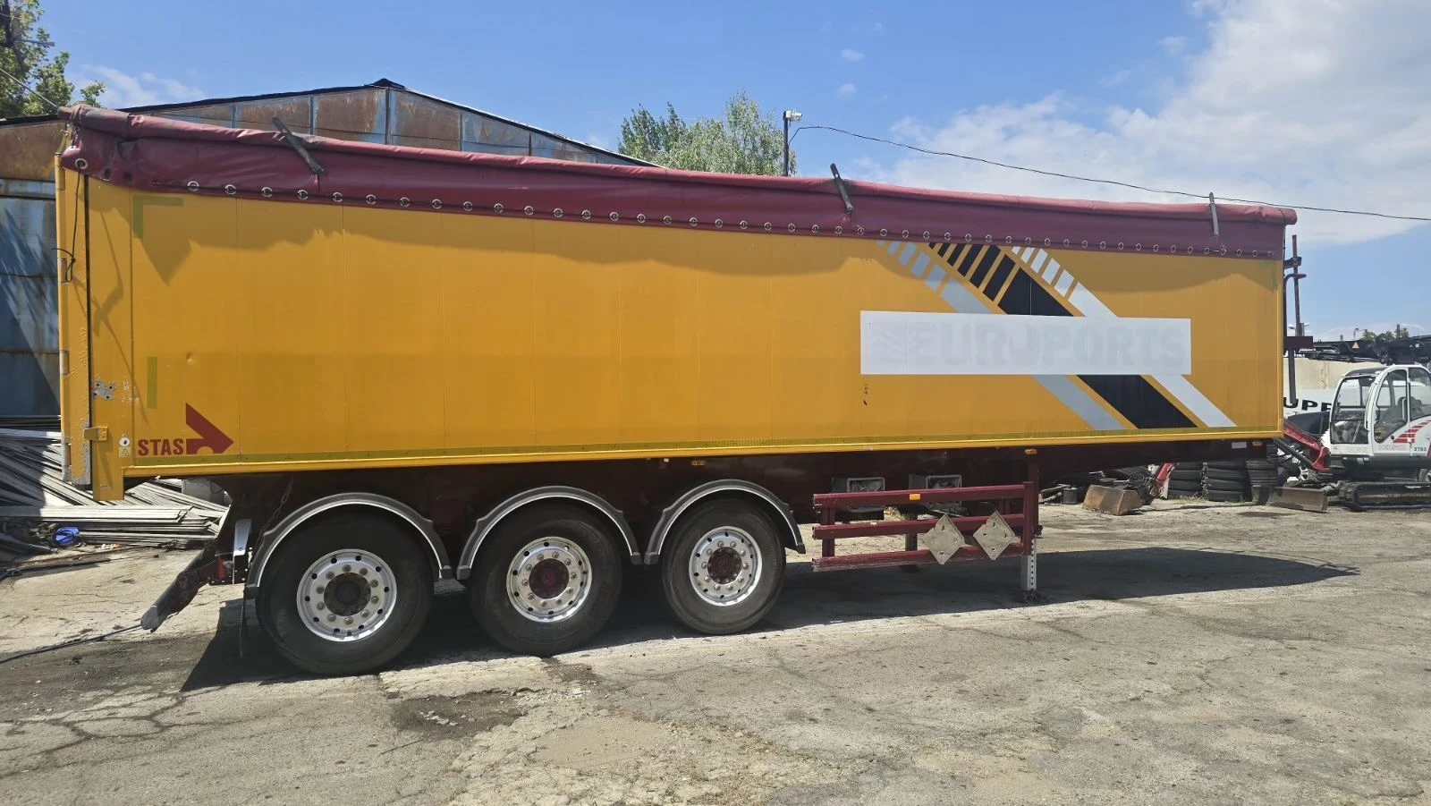 Полуремарке Stas S300CX / 53 куб. / тара 5900 кг., снимка 7 - Ремаркета - 55604201