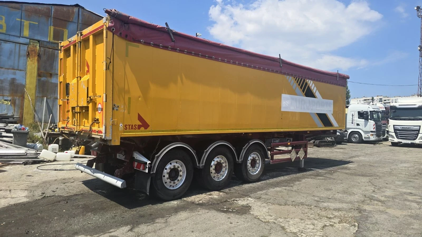 Полуремарке Stas S300CX / 53 куб. / тара 5900 кг., снимка 3 - Ремаркета - 55604201
