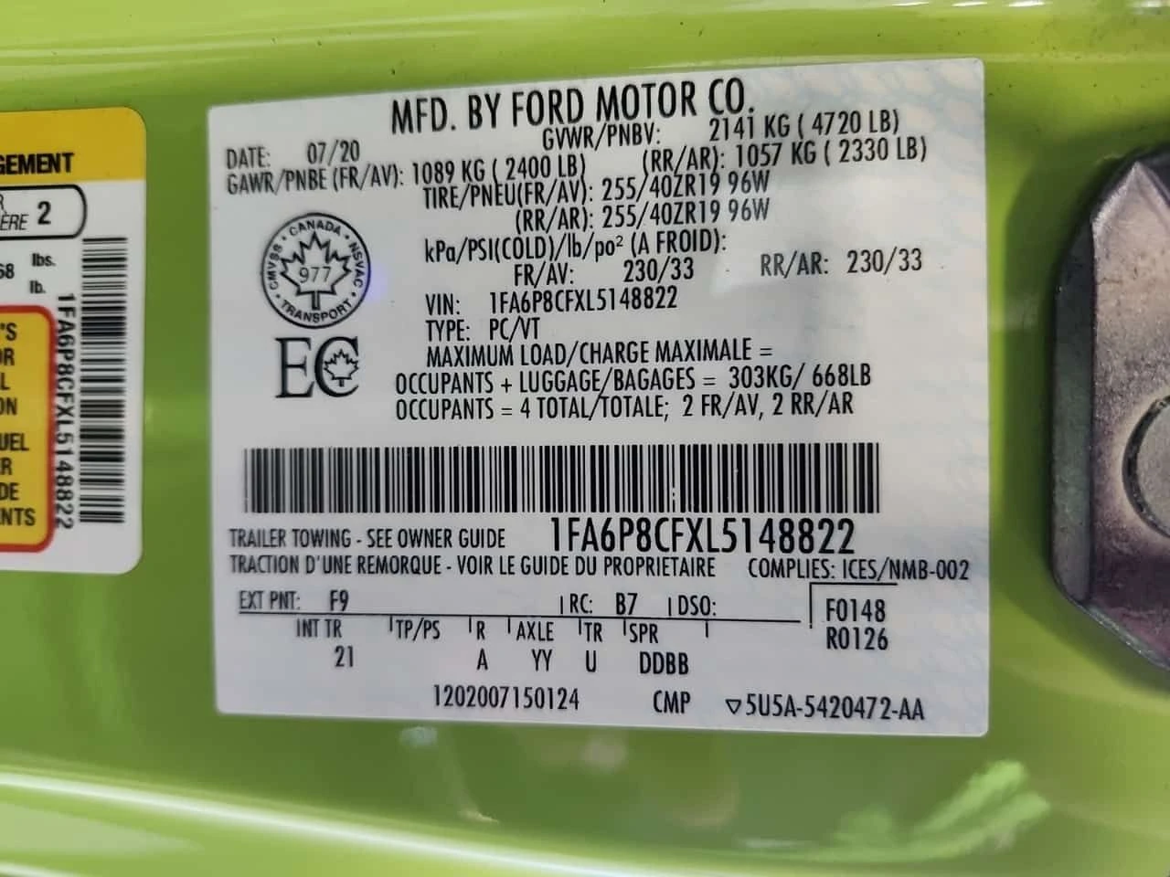 Ford Mustang * GT * CARFAX * ЦЕНА ДО БГ, снимка 8 - Автомобили и джипове - 55191184