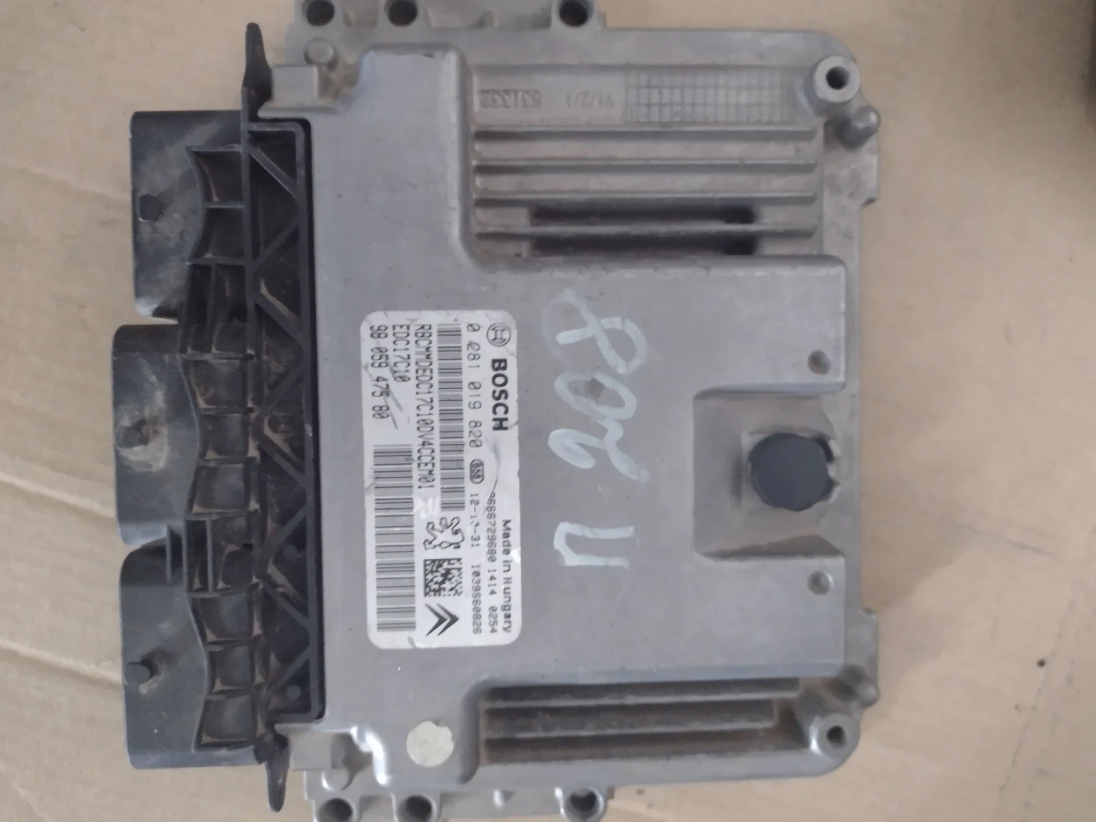 9805947580  EDC17C10      PEUGEOT 208 1.4 HDI  Bosch 0 281 019 820 | Mobile.bg   1