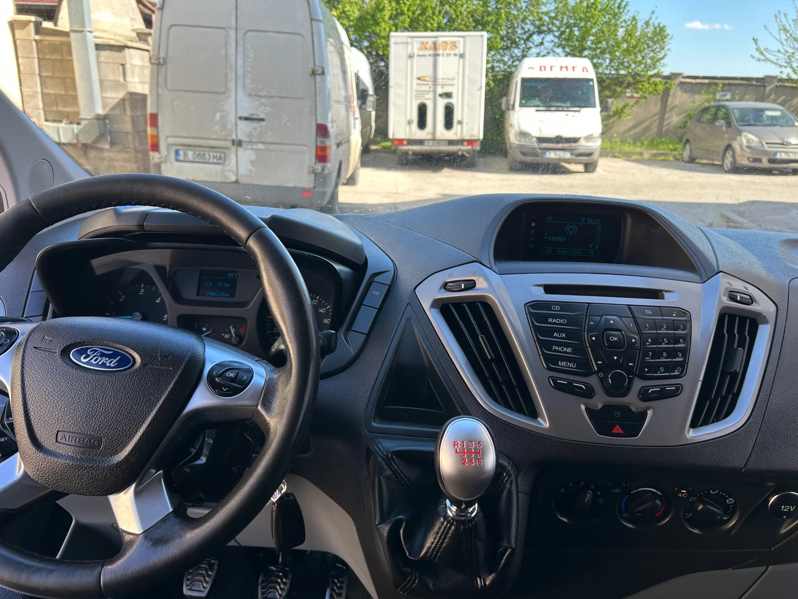 Ford Transit Custom 2.2TDCI LONG ДВЕ СТРАНИЧНИ ВРАТИ, снимка 10 - Бусове и автобуси - 54334804