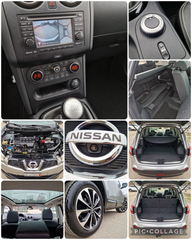 Nissan Qashqai 2.0 4Х4 7-МЕСТА/НАВИ/КАМЕРА360/ПАНОРАМА/ШВЕЙЦАРИЯ , снимка 17 - Автомобили и джипове - 52651236