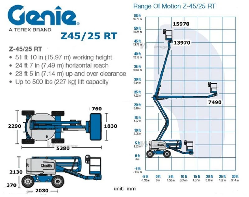 Автовишка Друга марка Genie Z45, снимка 15 - Индустриална техника - 25774724