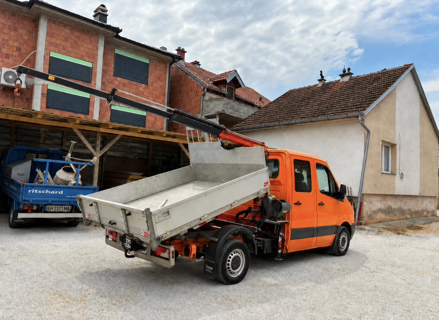 Mercedes-Benz Sprinter 316 Самосвал с Кран , снимка 10 - Бусове и автобуси - 55781324