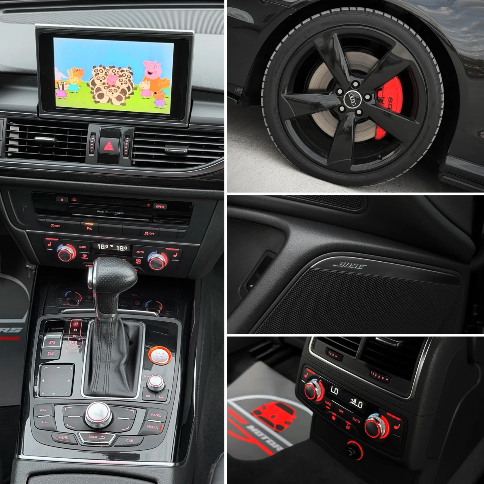Audi A6 3.0BiTDI 313ps/ S6 /FULL LED/ 3xTV/ ALL BLACK/ , снимка 13 - Автомобили и джипове - 55710603