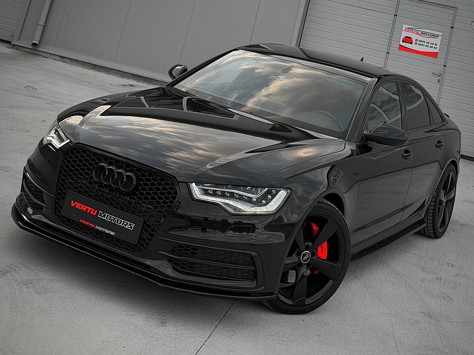 Audi A6 3.0BiTDI 313ps/ S6 /FULL LED/ 3xTV/ ALL BLACK/ , снимка 2 - Автомобили и джипове - 55710603