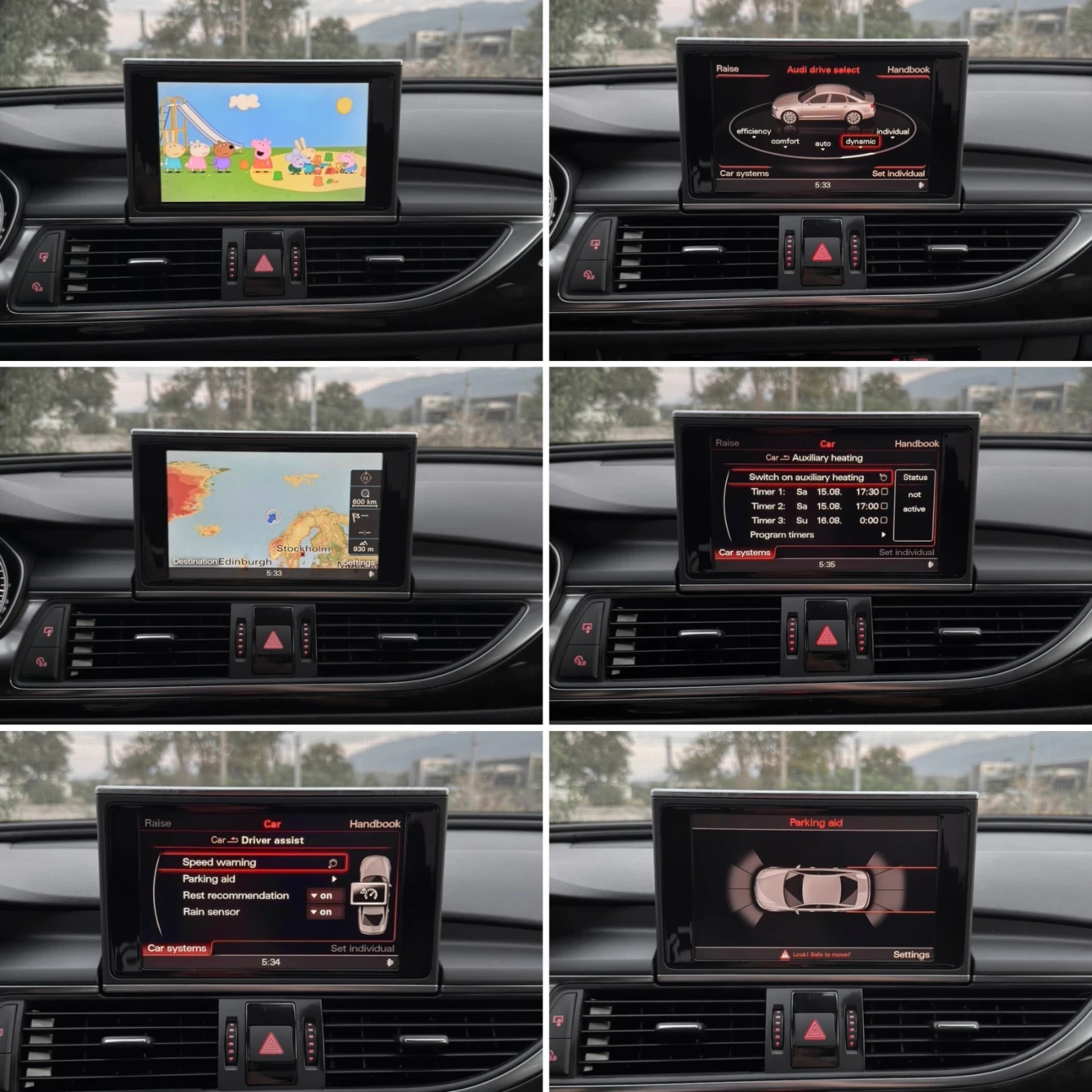 Audi A6 3.0BiTDI 313ps/ S6 /FULL LED/ 3xTV/ ALL BLACK/ , снимка 15 - Автомобили и джипове - 55710603