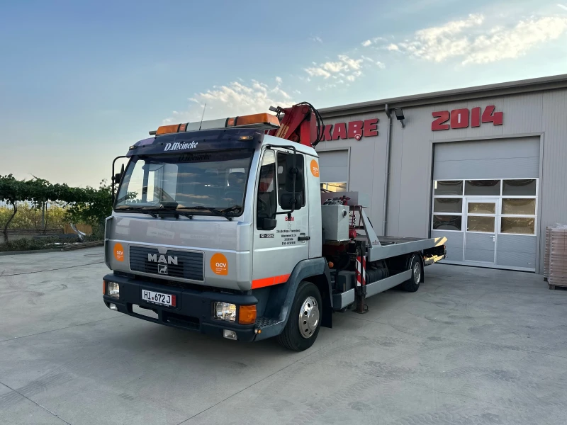 Man 12.224 ПАЯК!КРАН!ПЛАТФОРМА!ТОП!, снимка 3 - Камиони - 50954709