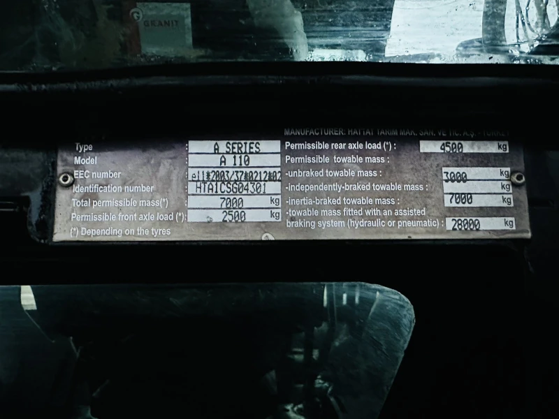 Трактор Hattat A110, снимка 8 - Селскостопанска техника - 52427014