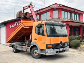 Mercedes-Benz 814 Atego 818 d* Тристранен самосвал + Кран, снимка 1