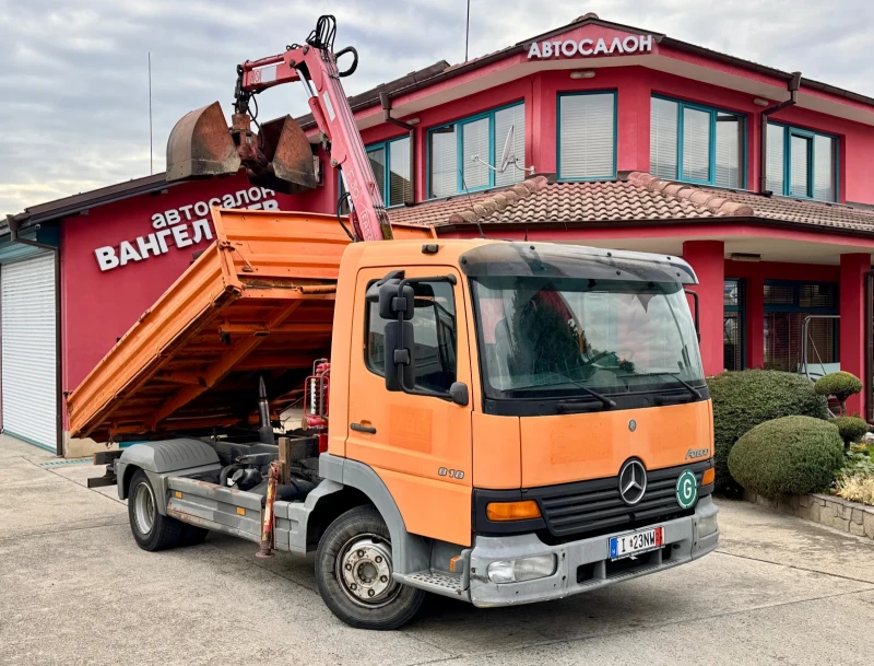 Mercedes-Benz 814 Atego 818 d* Тристранен самосвал + Кран, снимка 12 - Бусове и автобуси - 48141254