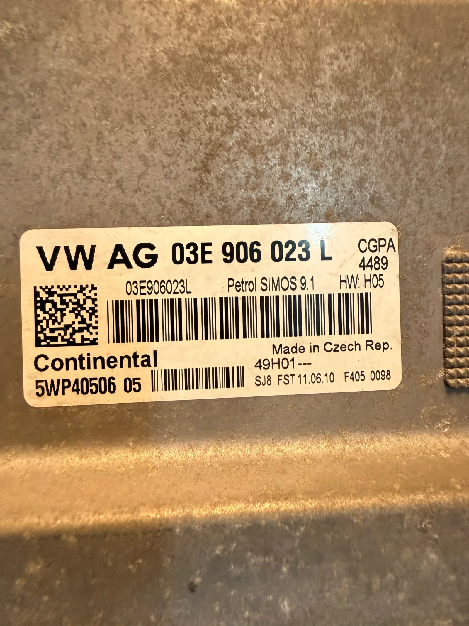 03E906023L    VW POLO 1.2i  03E 906 023 L SIMOS 9.1 5WP40506 05 | Mobile.bg   2