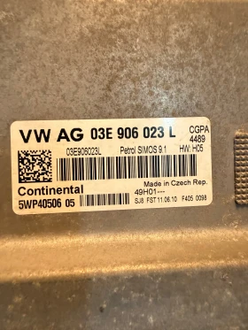 03E906023L  Компютър двигател VW POLO 1.2i  03E 906 023 L SIMOS 9.1 5WP40506 05, снимка 2 - Части - 52740248