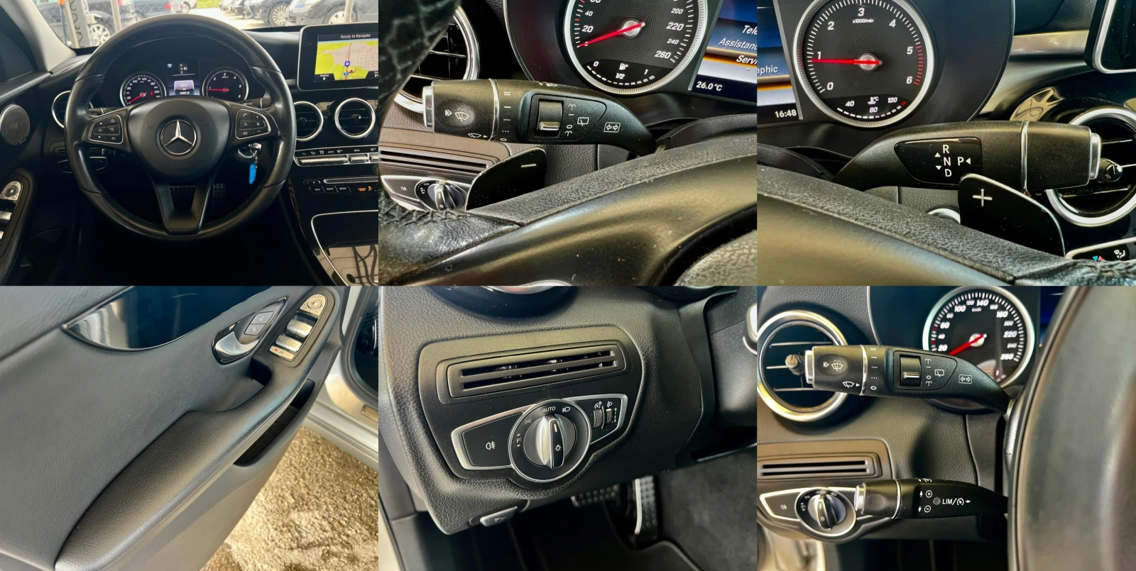 Mercedes-Benz C 200 D /04/2017 г. EURO-6B ЛИЗИНГ, снимка 13 - Автомобили и джипове - 54528750