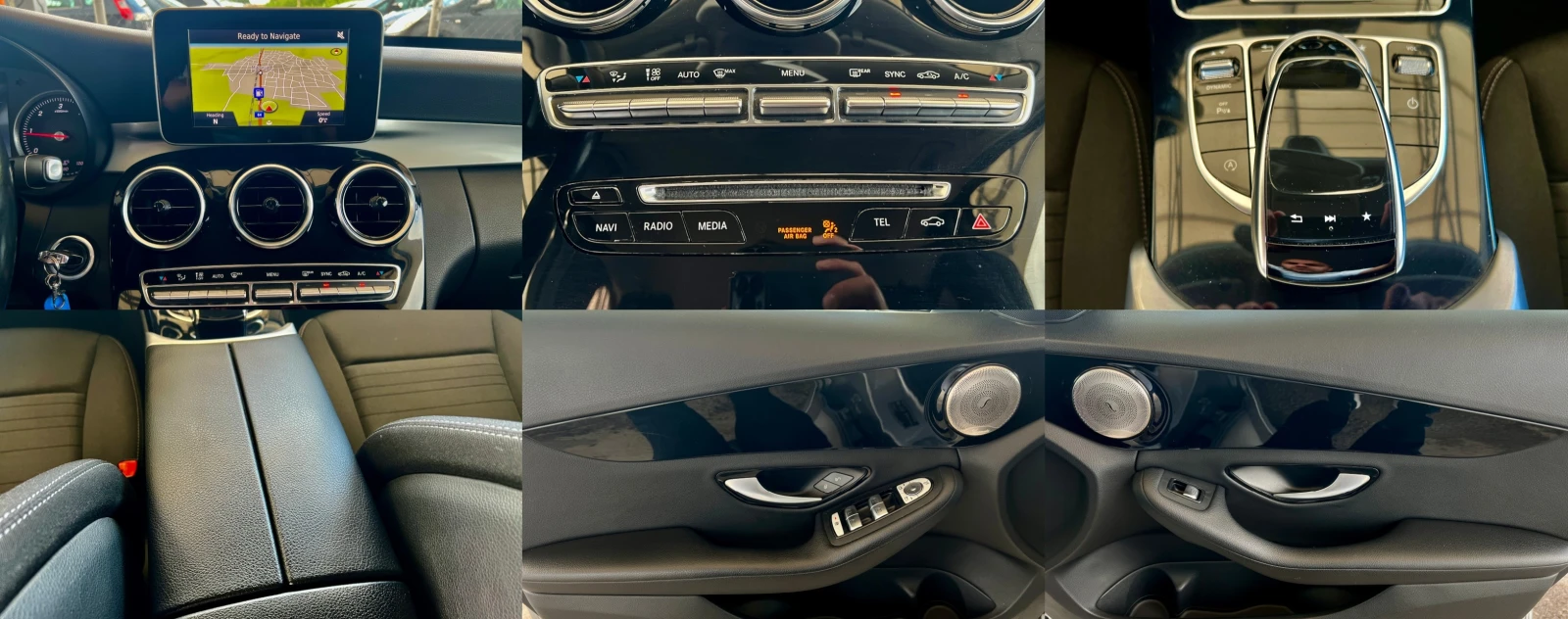 Mercedes-Benz C 200 D /04/2017 г. EURO-6B ЛИЗИНГ, снимка 14 - Автомобили и джипове - 54528750