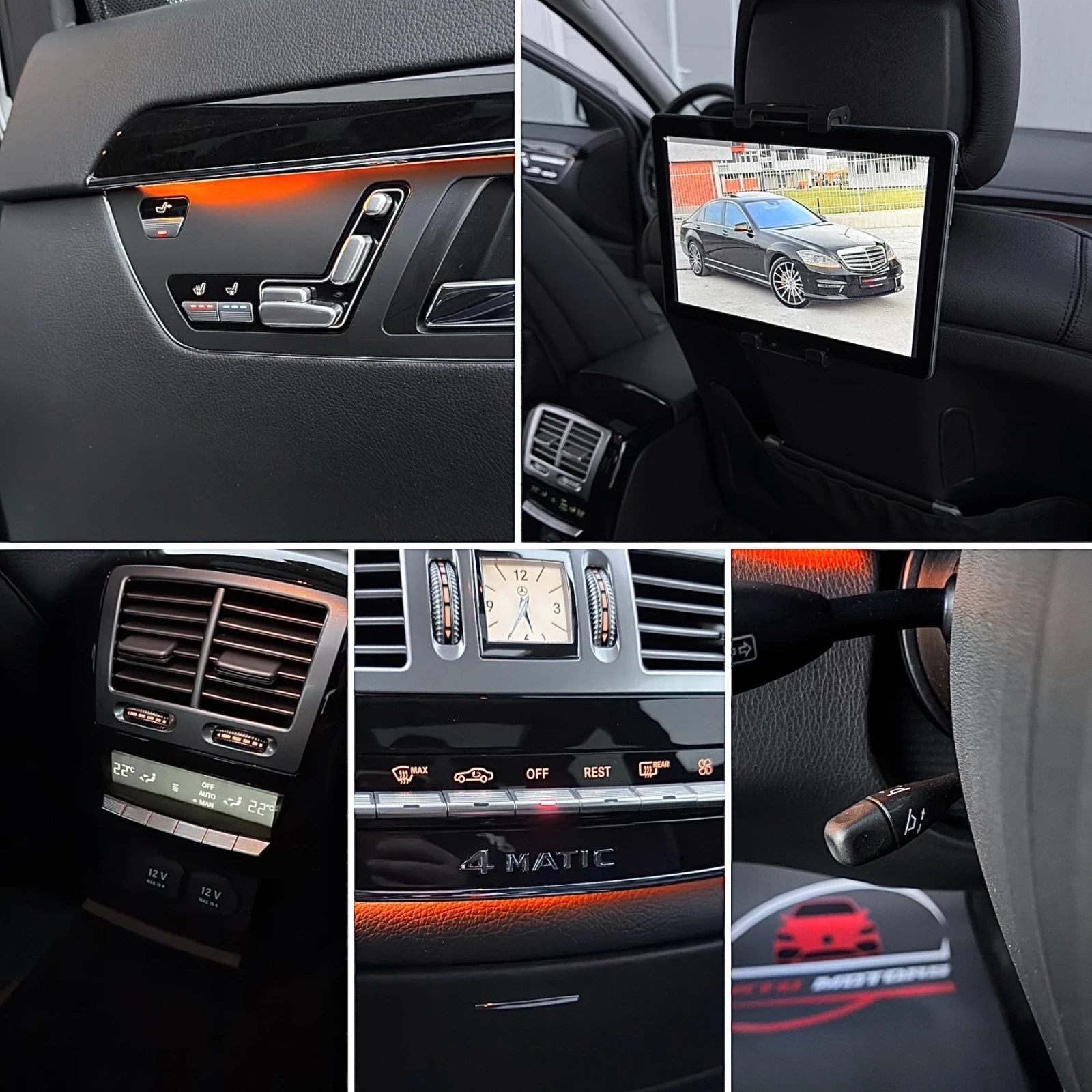 Mercedes-Benz S 350 CDI/ 63 AMG/ LONG/ 4MATIC/ PANO/ 3xTV/ AMBIENT, снимка 12 - Автомобили и джипове - 53840265