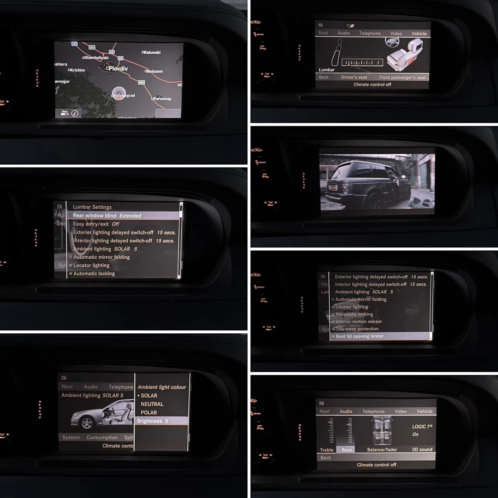 Mercedes-Benz S 350 CDI/ 63 AMG/ LONG/ 4MATIC/ PANO/ 3xTV/ AMBIENT, снимка 15 - Автомобили и джипове - 53840265