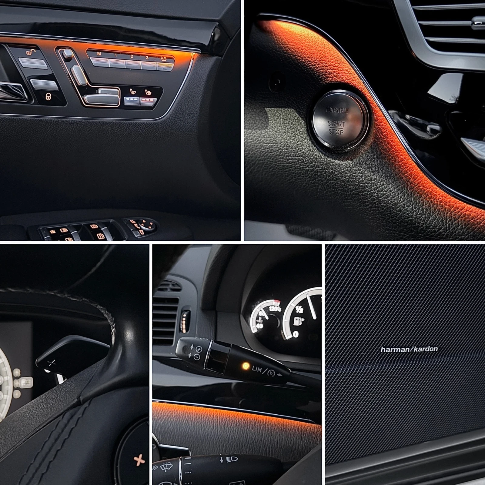 Mercedes-Benz S 350 CDI/ 63 AMG/ LONG/ 4MATIC/ PANO/ 3xTV/ AMBIENT, снимка 13 - Автомобили и джипове - 53840265