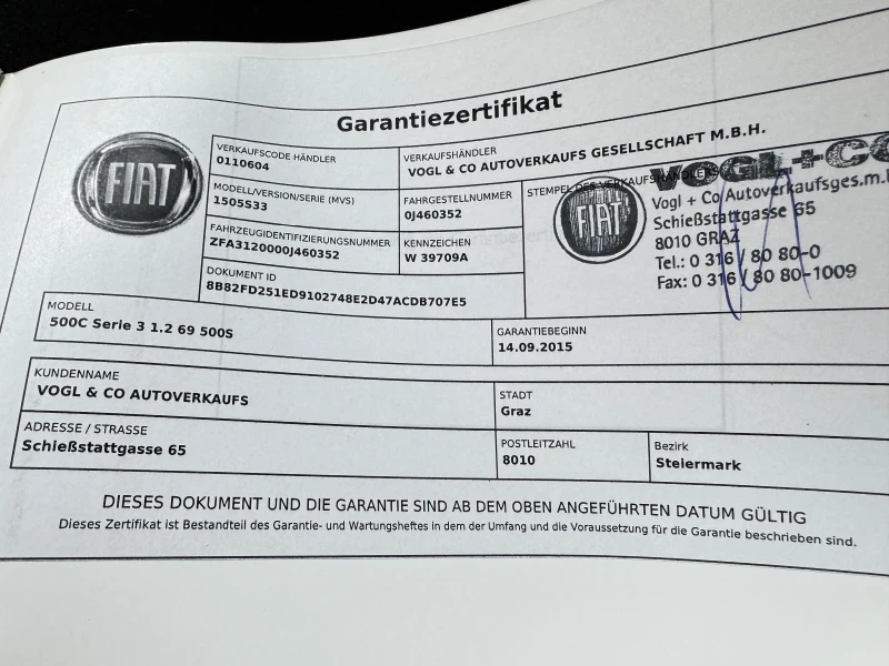 Fiat 500 Sport, снимка 8 - Автомобили и джипове - 53497870