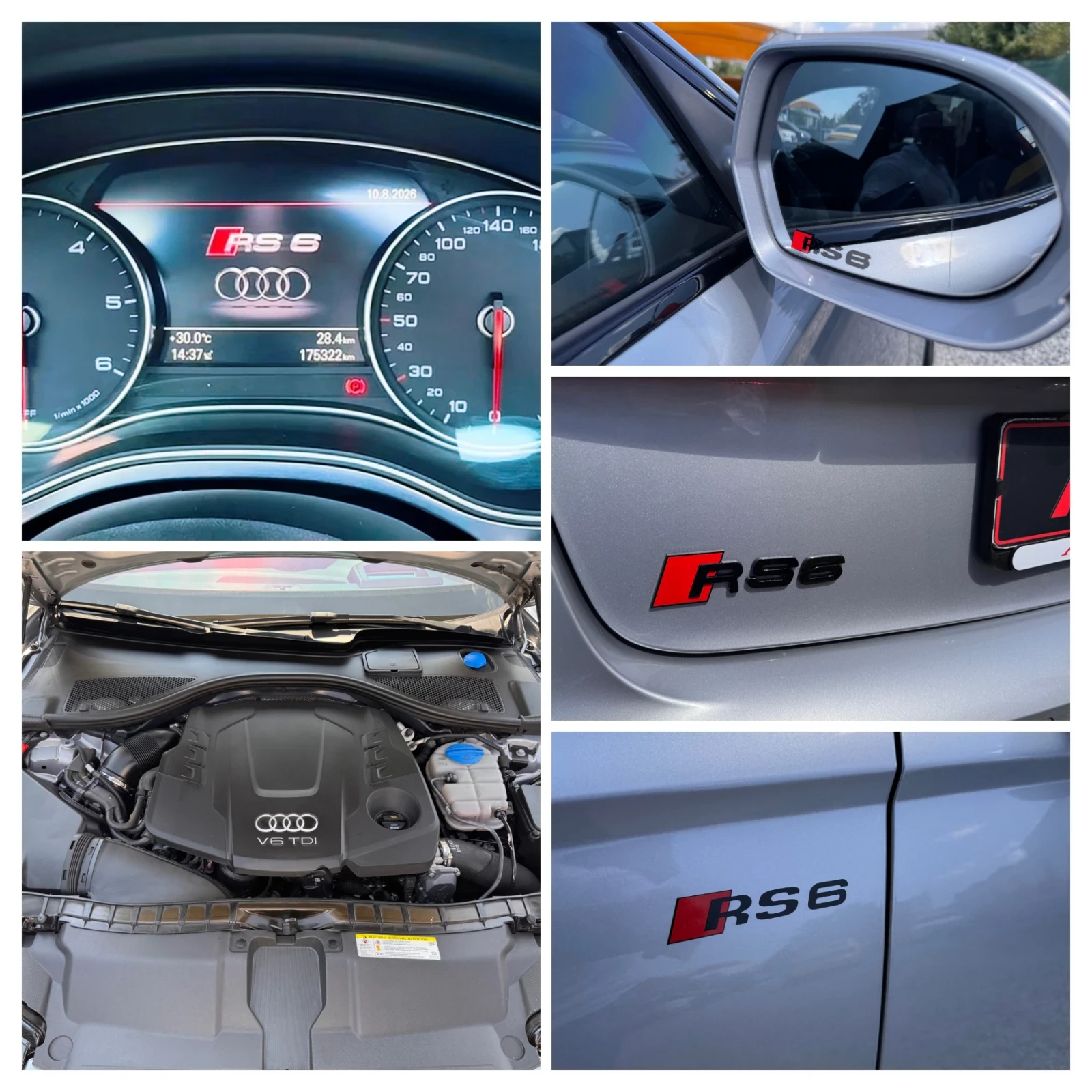 Audi A6 RS6/3.0d/ПОРЪЧКОВА/ВС.ЕКСТРИ/КАТО НОВА///, снимка 17 - Автомобили и джипове - 55617082